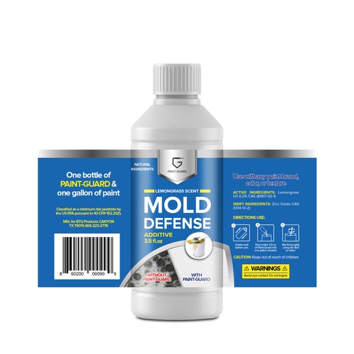 Paint Additive Label Redesigned for Store Shelves Design by creationMB