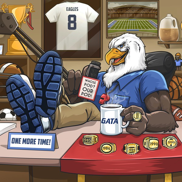 Design by SpencerZX titled "Illustration of Eagle Podcast"