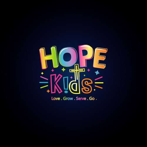 We need a fun, unique logo to launch our new kids church ministry! Design by Bila Designs