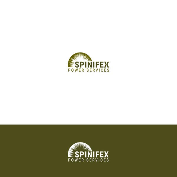 logo for a remote area / rangelands electrical company, Spinifex Power Services