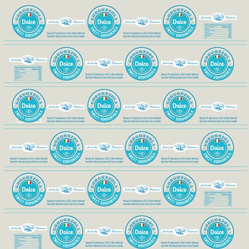 Design a product label set for an Italian Cheese デザイン by valdo