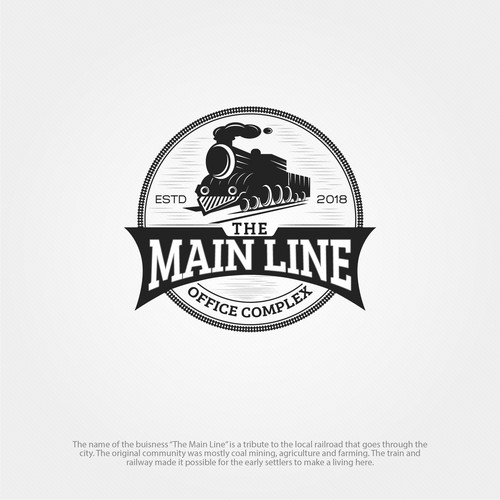 Create a bold classic logo for The Main Line Office Complex Diseño de Deftads