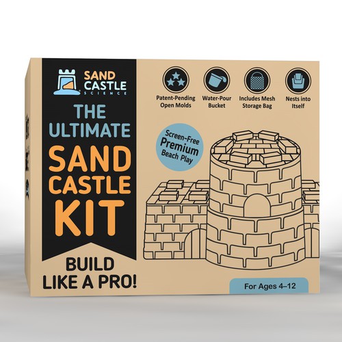 Designs | Design the Box for the Ultimate Sand Castle Toy | Product ...