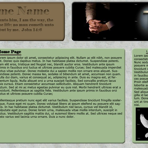 1-3 Page Website Template Design von dkhall_designs