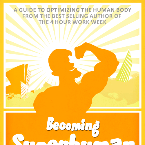 "Becoming Superhuman" Book Cover Diseño de SideBurns