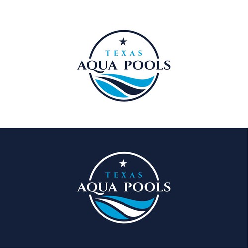 Elegant Design for Pool Construction Company-no Texas symbol in logo Design by Creator Hub