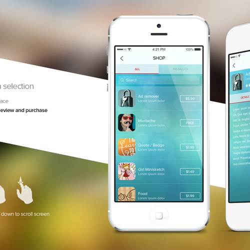 Award winning design for best in class mobile app PicsArt Design by strengthinpixels