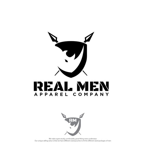 Real Men Apparel Company Logo Diseño de pianpao