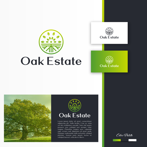 Design a logo for our new land estate! Design by Direwolf Design