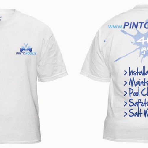 NEW Tshirt Design for swimming pool company Design by Choda