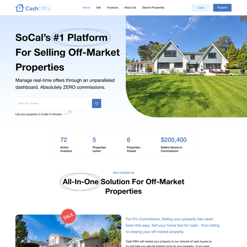 Real Estate Platform Design by NANOVSKYI