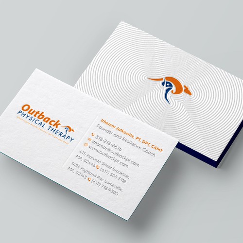 Design spさんのBusiness card for 2 clinic physical therapy officeデザイン