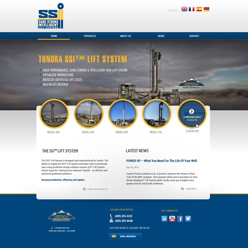 Tundra Process Solutions Ltd. needs a new website design Diseño de pixelR