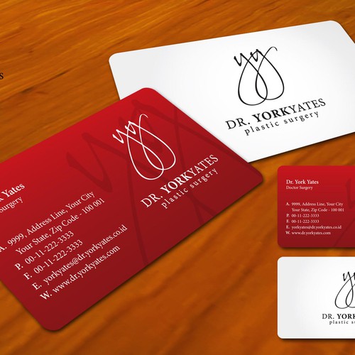 Dr. York Yates Plastic Surgery - business card Design by Gledex