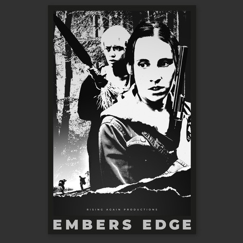 EMBERS EDGE - Captivating Movie Poster for our Thriller / Suspense / Drama Design by Patricia Hunt