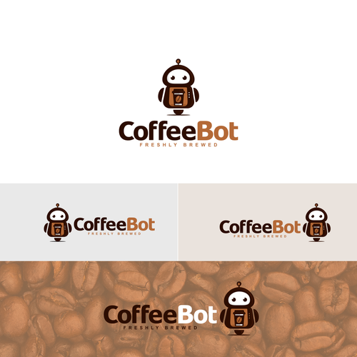 CoffeeBot need a strong and powerful logo Design by Aga Ochoco