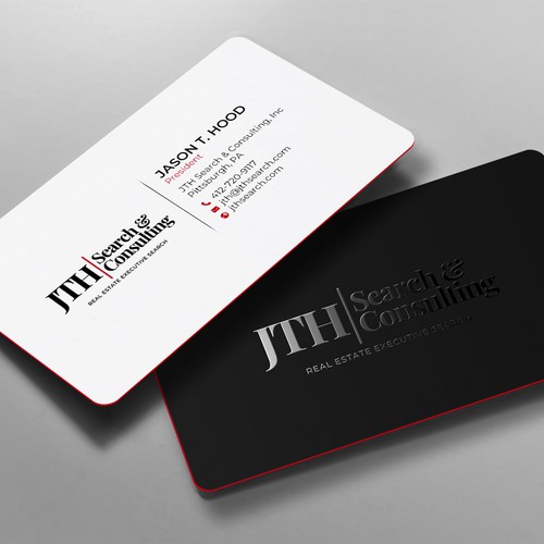 Business Card Design for Executive Search Firm Design by chandrayaan.creative