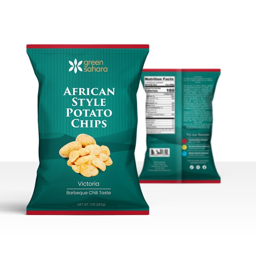 Design African style potato chips packaging Design by Shisiouk