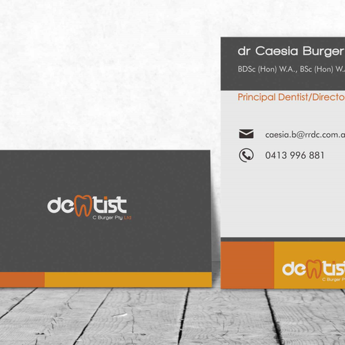 create professional cards for our dental business Design von grintdeveraux