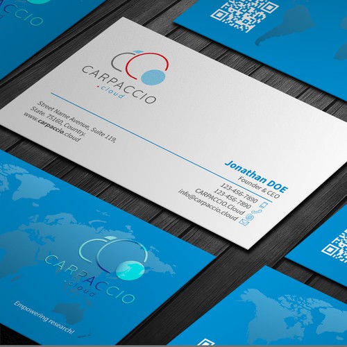 Give more muscle to research with graphic ID for CARPACCIO.cloud Design by DesignsTRIBE