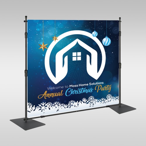 CHRISTMAS PARTY BACKDROP - CORPORATE!! Design by inventivao
