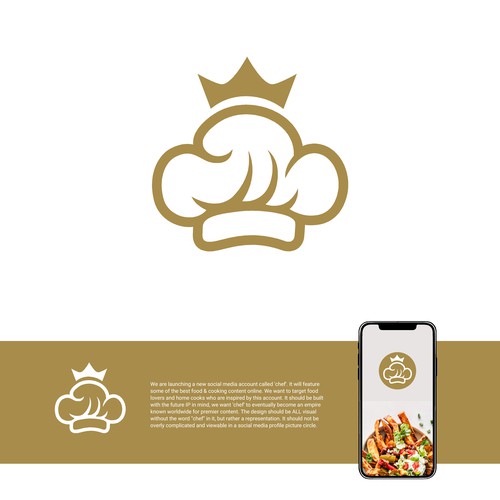 "CHEF": Food & Cooking Social Media Logo Design by a.mjb