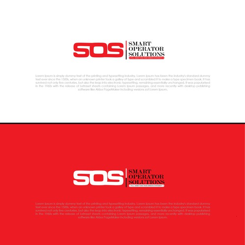 SOS, Smart Operator Solutions logo design Design by multigraphicz™