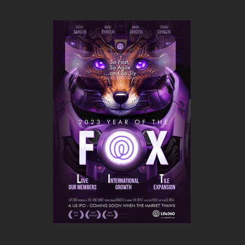 Life360 2023 Year of the Fox Poster Design by GemmyVN