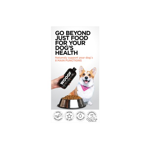 WOOOF Dog Multivitamin banner ads Design by redsonya