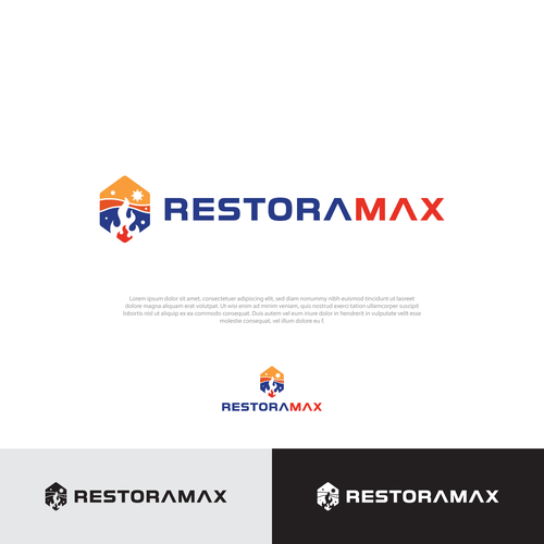 Restoration Company Branding. Design by Raju Anto