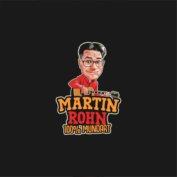 Design realizzato da keyjopet intitolato "caricature logo (martin rohn)"