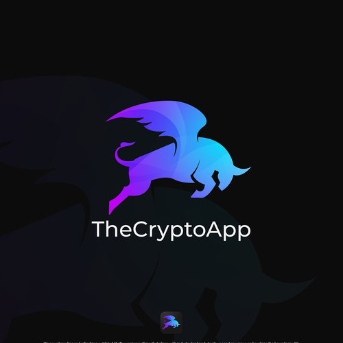 Design one of the worlds most popular crypto apps logo, ~1M active users! (TheCryptoApp) Design by Gesangk