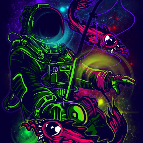 Designs | Cool and trendy unique colorful graphic T-shirt design | T ...