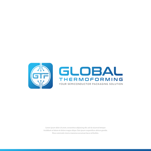 GTF Semiconductor packaging logo Design by dimilif