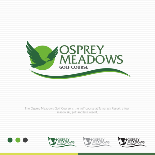 Golf Course Logo - Osprey Meadows Golf Course at Tamarack Design by Design Republik