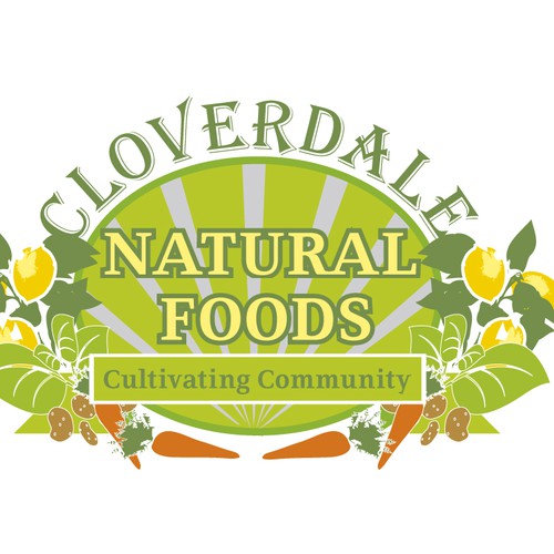 Natural grocery store Logo Design by schwede