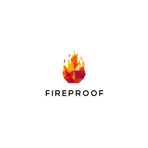 isometric fire logo Design by sunshine_design