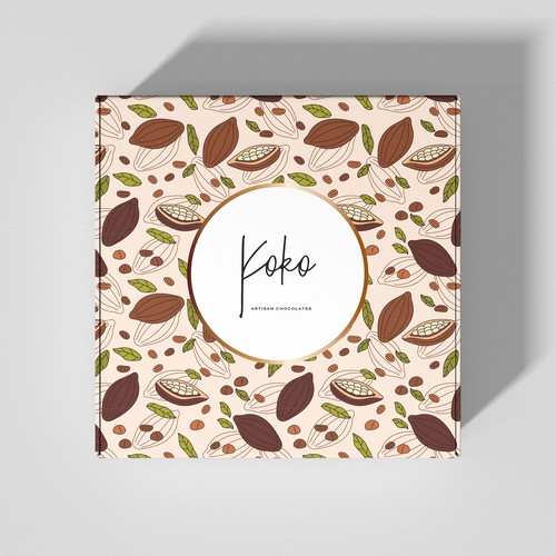 Design a folding chocolate box Design by bow wow wow