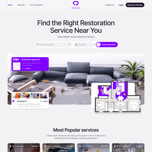 Designs | Disaster Logic a modern platform for the disaster restoration ...