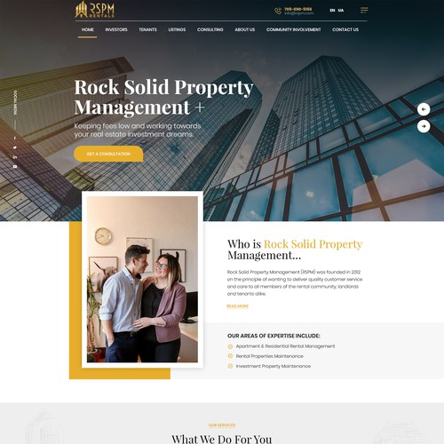 Design a Lux Property Management Website that WOWs Investors! Design by Smashing Boys