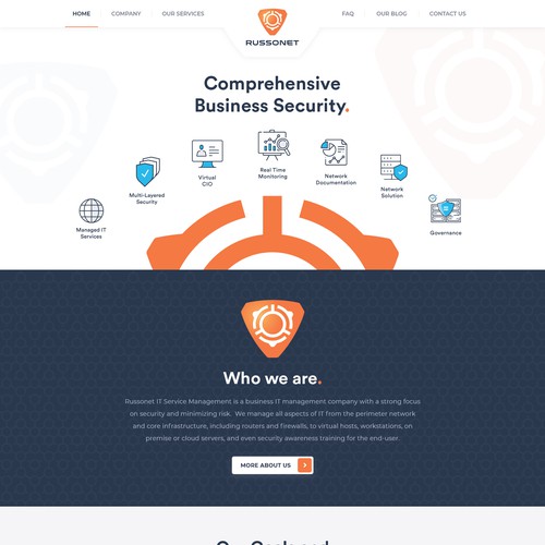 Create a modern web site design for an IT management company. Ontwerp door Steve Sen ⚡️⚡️