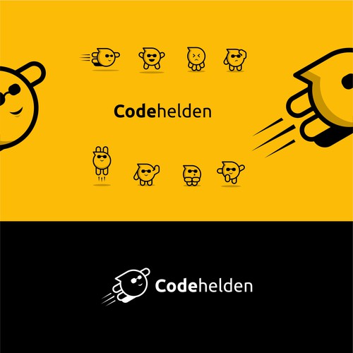 "Logo für Codehelden - einer zentralen Plattform, die Entwickler und Unternehmer zusammenbringt." ganador Logotipos por eriko_win