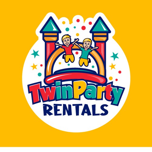 We need a unique logo for our party rental company! Design by Maher Sh