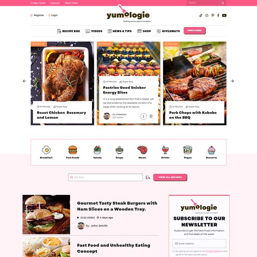 Web page design contest entry by OMGuys™