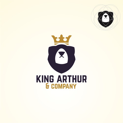 Need an iconic bear logo for King Arthur & Company. Design by Zamzami