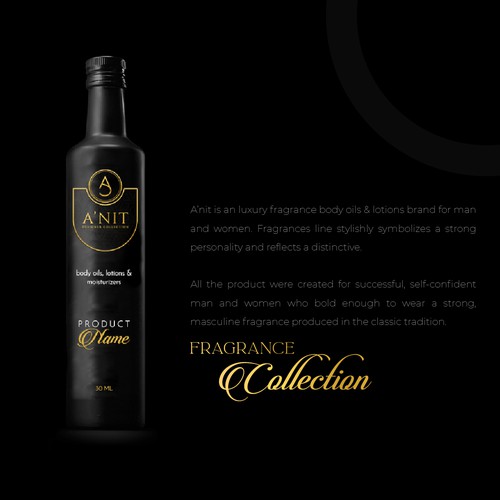 Need luxury labels designed for fragrance brand. Design by Uttam07
