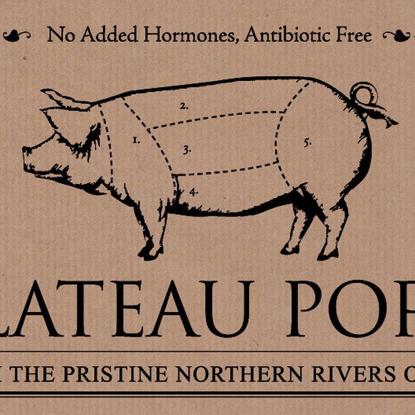 Create the next logo for Plateau Pork