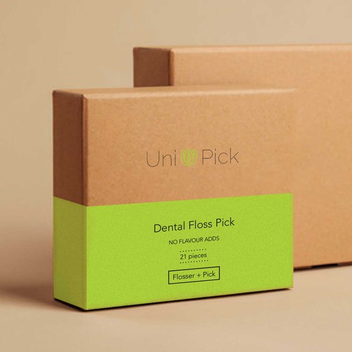 We need a Clean & Minimum design for our first Smart packaging dental floss picks product Design by Lady Goga