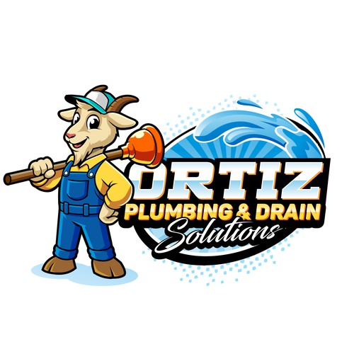 Design a bold GOAT mascot logo for a San Diego plumbing company Design by zoelhenry