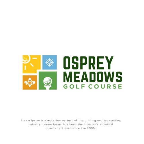 Golf Course Logo - Osprey Meadows Golf Course at Tamarack Design by Arfian Huda